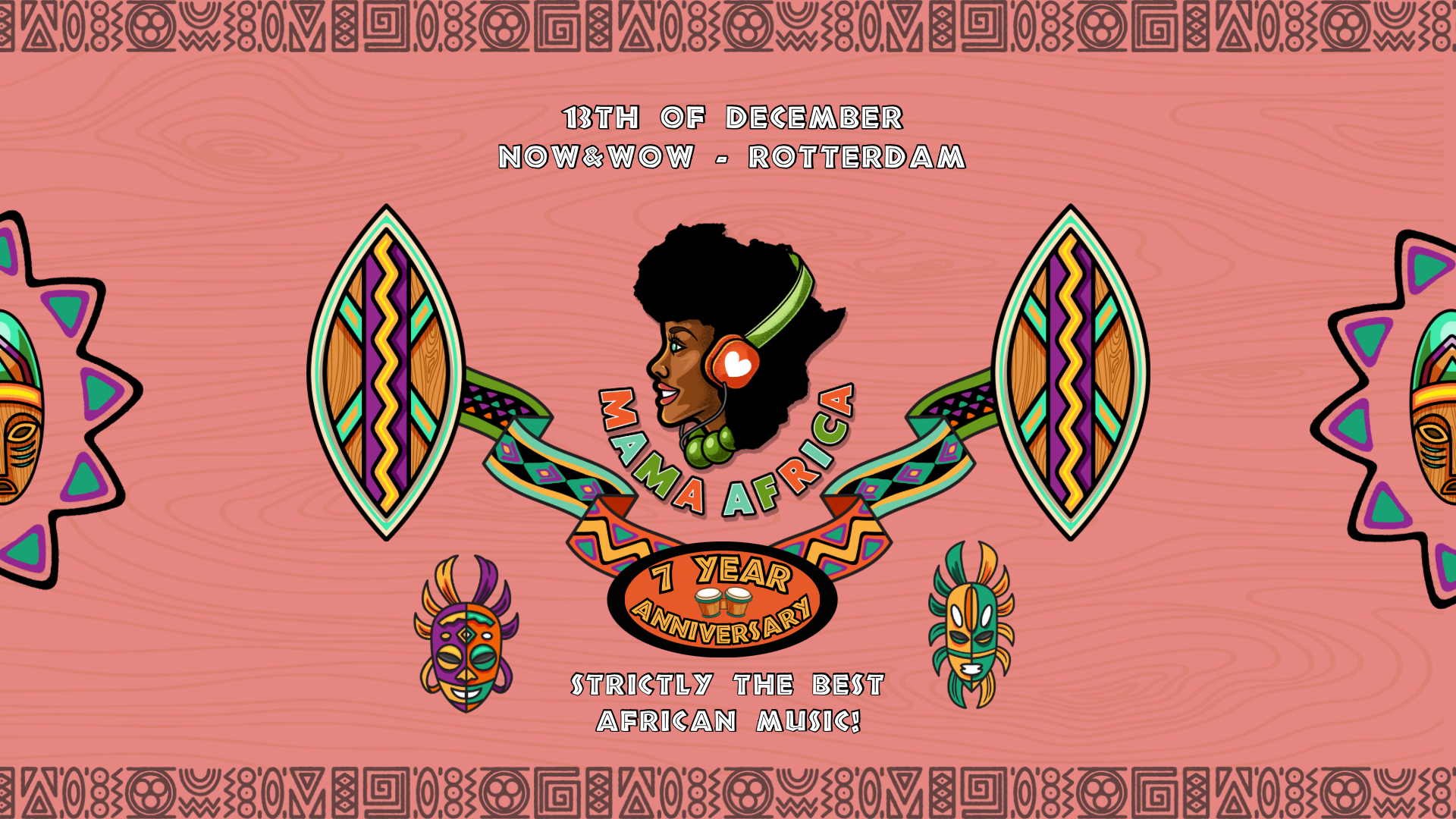 Mama Africa | Rotterdam | 7 Year Anniversary on 13 Dec 2024 at Now&Wow, Rotterdam