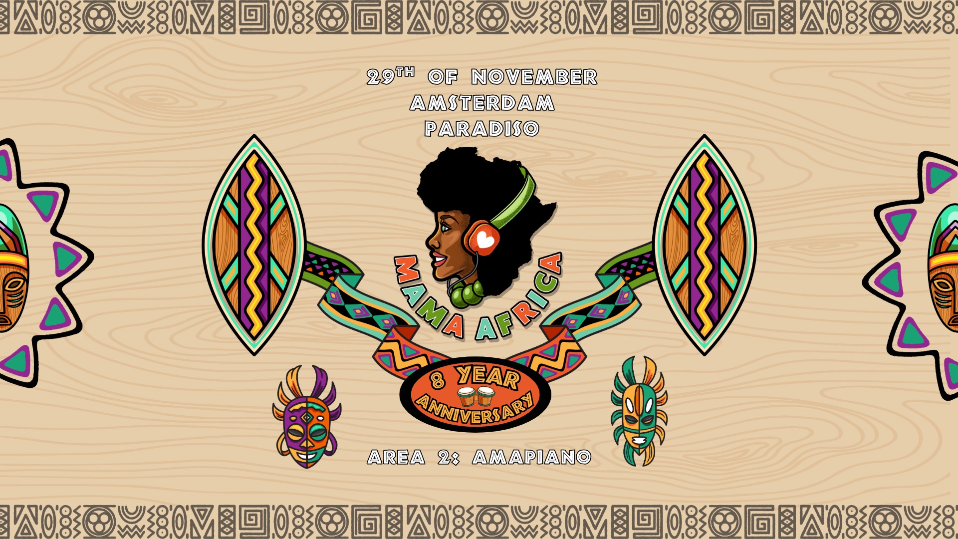 Mama Africa | Amsterdam | 8 Year Anniversary on 29 Nov 2025 at Paradiso, Amsterdam