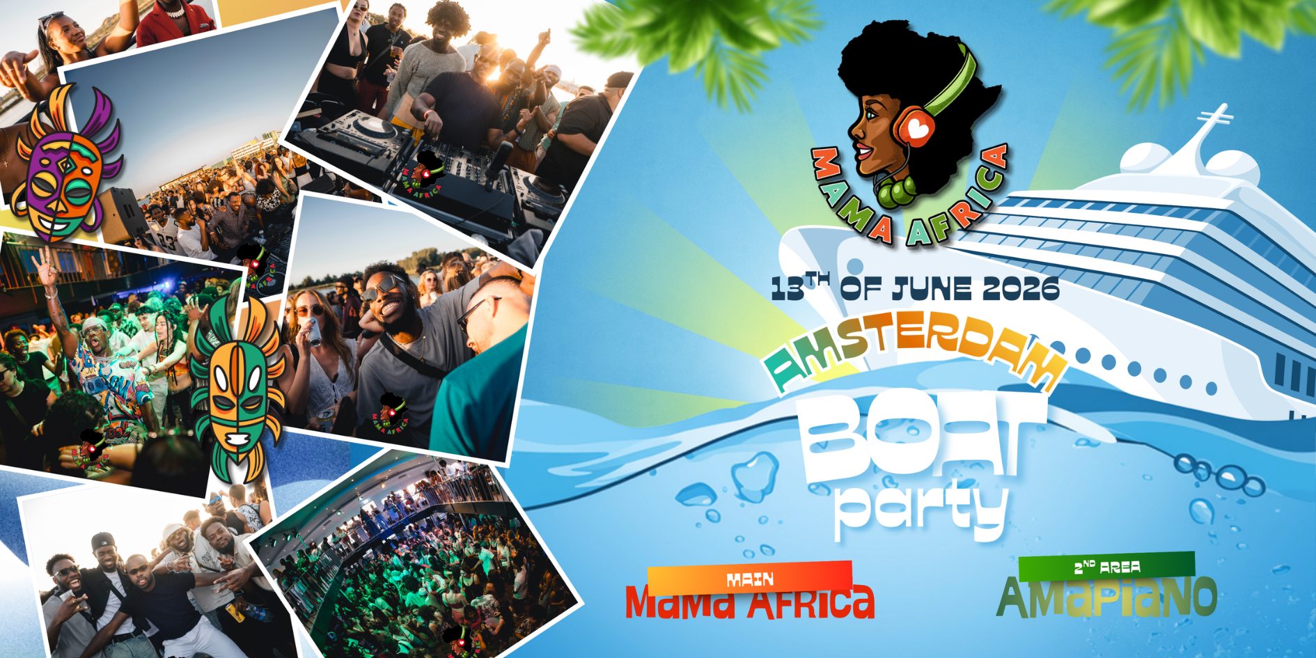 Mama Africa | Amsterdam | Boat Party on 13 Jun 2026 at Ruijterkade 14, Amsterdam