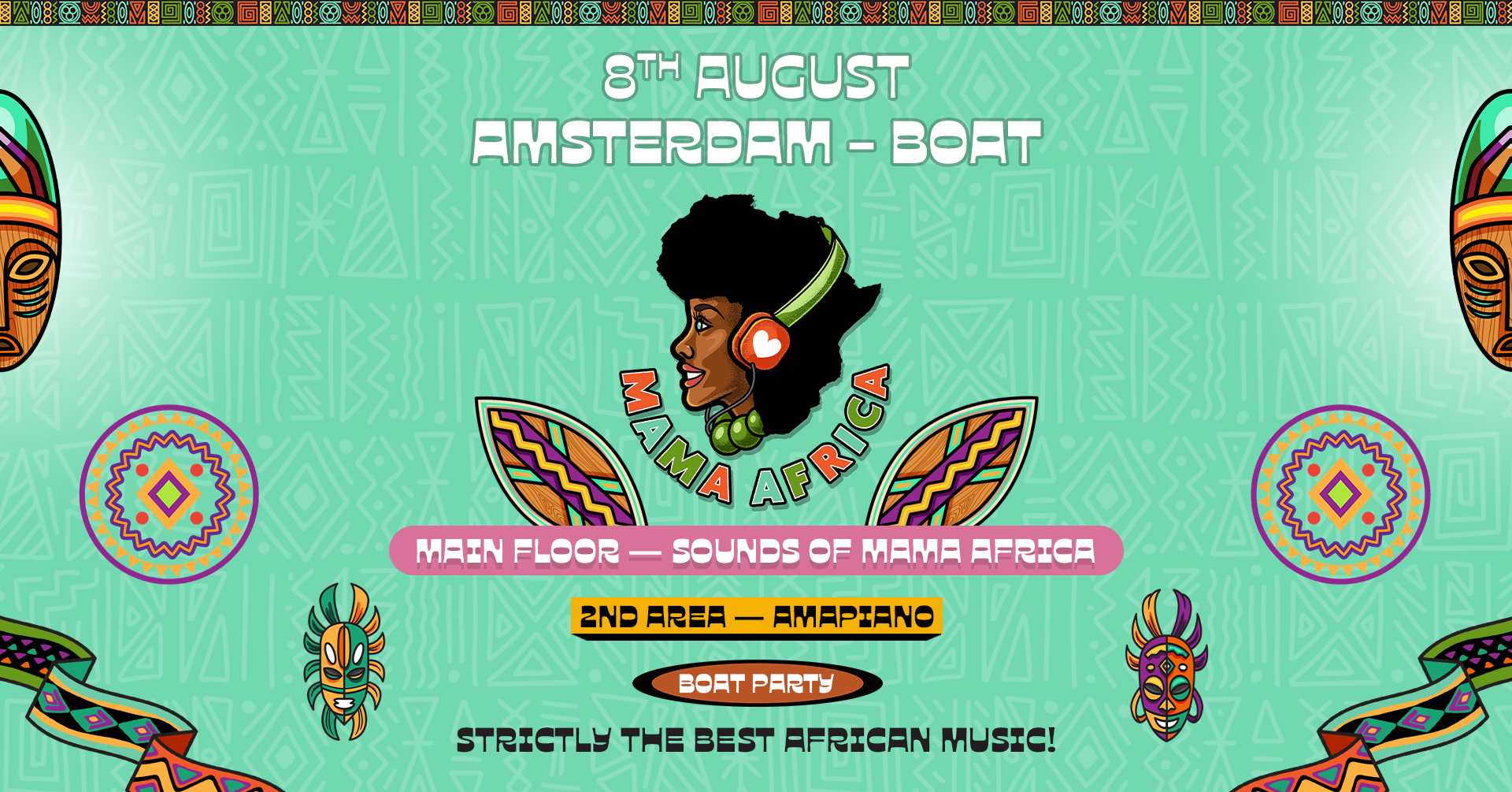 Mama Africa | Amsterdam | Boat Party: Last Boat of the Summer on 8 Aug 2026 in Amsterdam