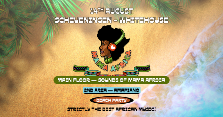 Mama Africa | Scheveningen | On The Beach on 14 aug 2026 at Whitehouse, Scheveningen